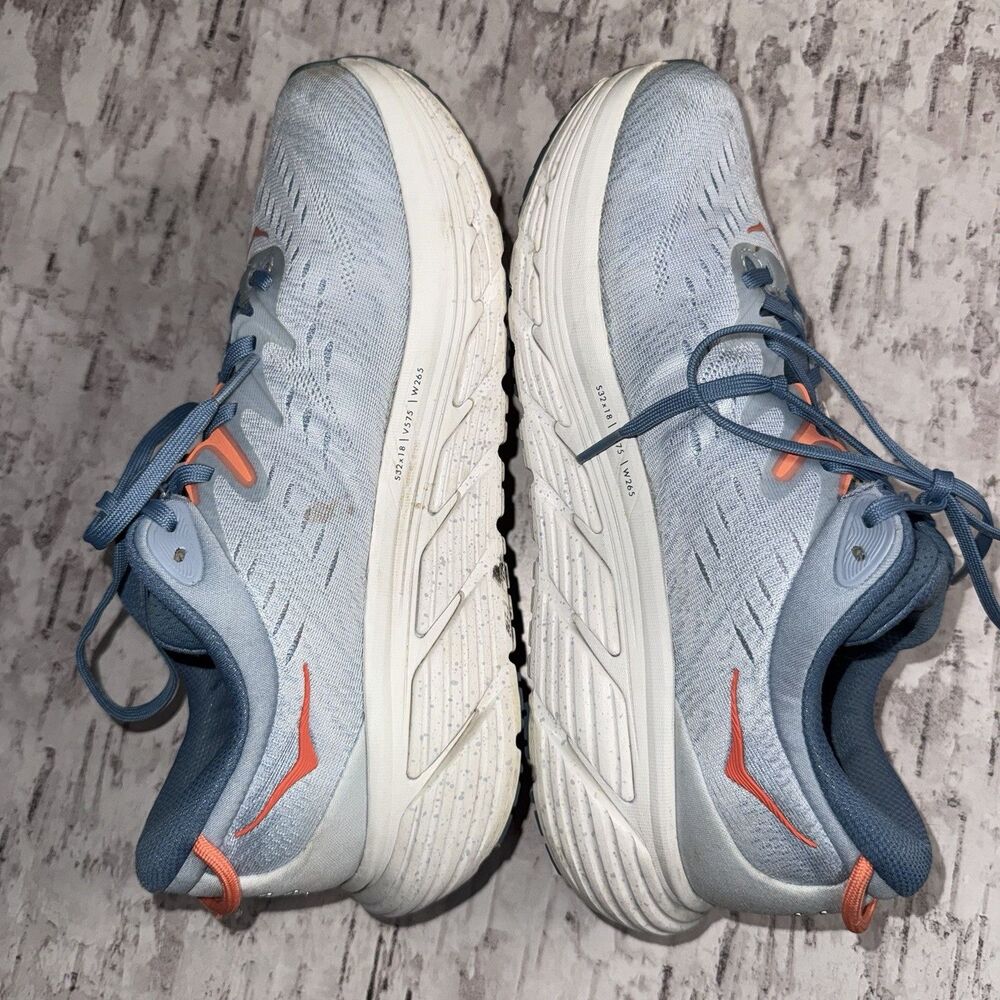 Hoka One One Gaviota Running Shoes Womens 9.5 Blue Walking Comfort Run